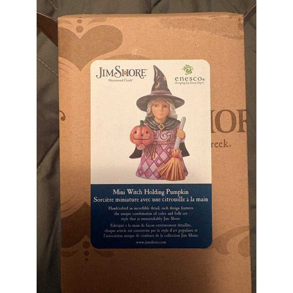 Jim Shore 6004331 WITCH FIGURINE ~ WELCOME THE MAGIC Halloween ~ New with Box